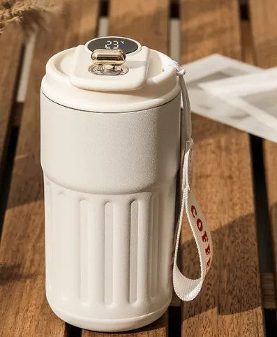 Smart Digital Thermal Bottle Portable Coffee Mug - 450ml/ 15 Oz