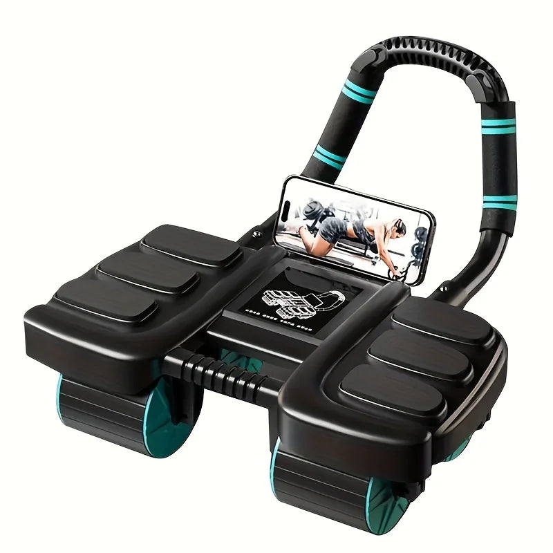 2PCS 4-Wheel Abdominal Roller with Elbow Support