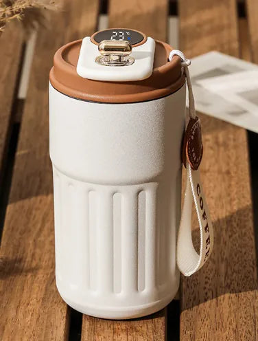 Smart Digital Thermal Bottle Portable Coffee Mug - 450ml/ 15 Oz